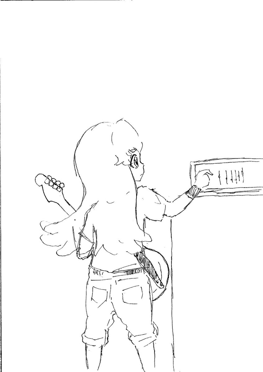 #皆さんラフと完成絵を見せてください 