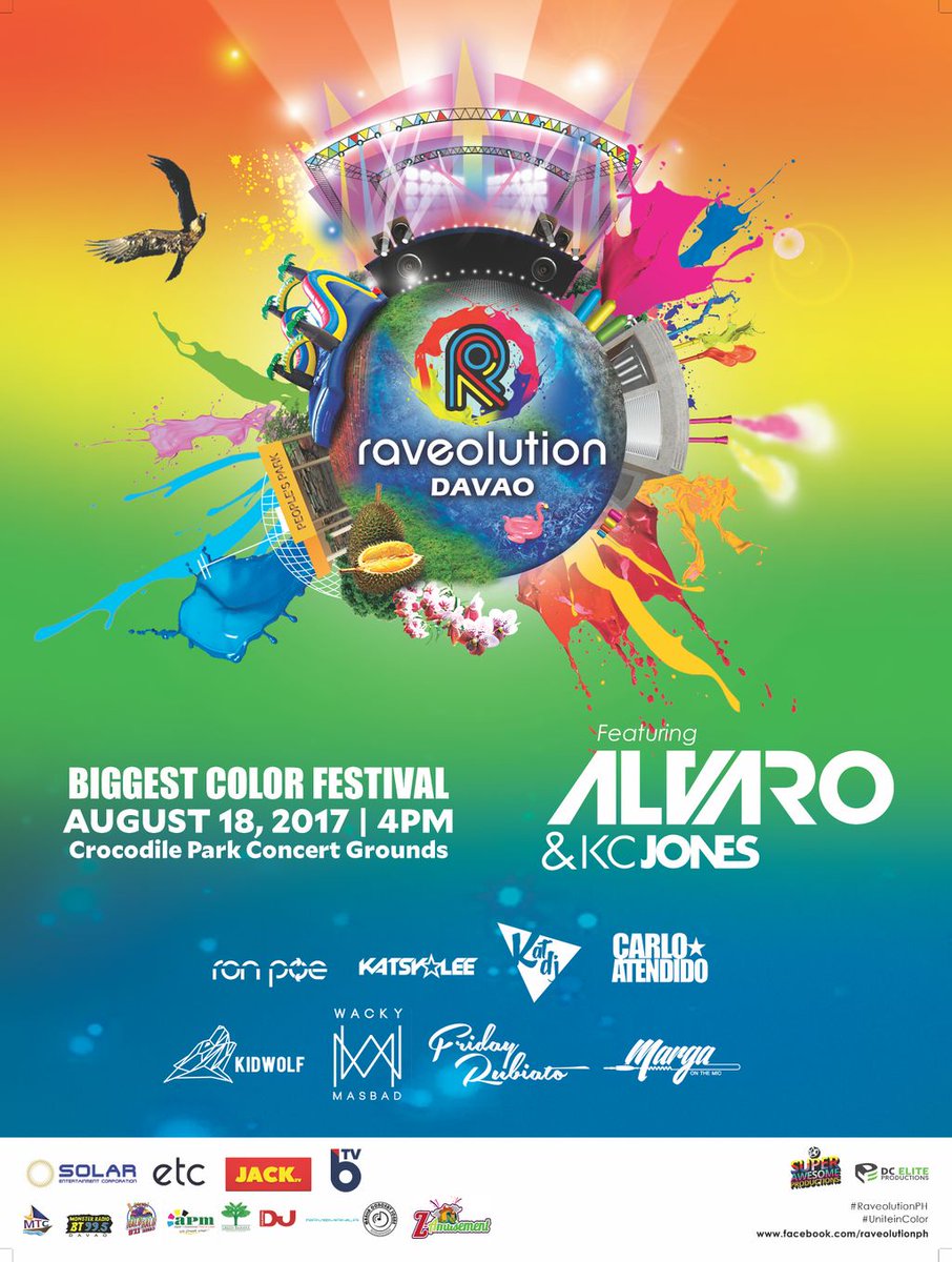 Raveolutionph's tweet image. SEE YOU IN A FEW DAYS, DAVAO!!
#OneRhythmOneNation #RaveoXKadayawan #RaveolutionDavao2017
#RaveolutionPH #UniteinColor