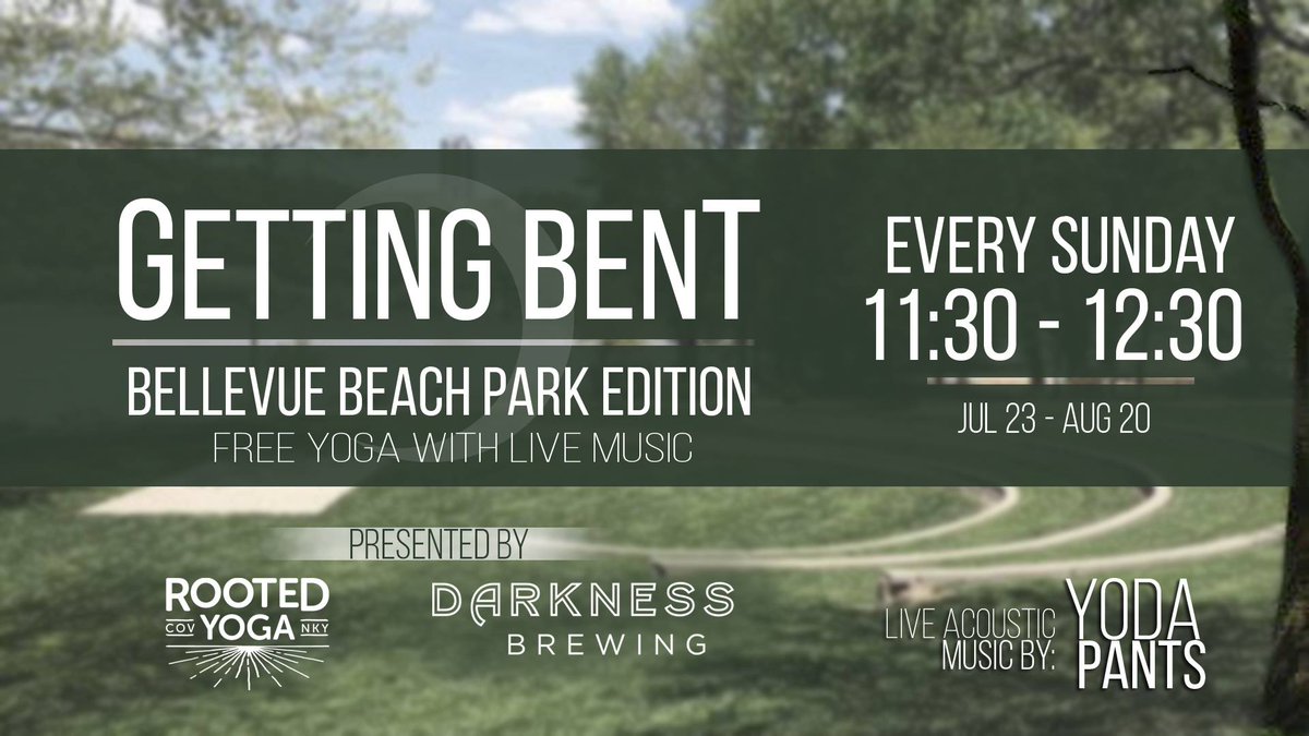 DarknessBrewing's tweet photo. This morning at 11:30, Free Yoga with Live Music in the Bellevue Beach Park! https://t.co/8imgXqO36B