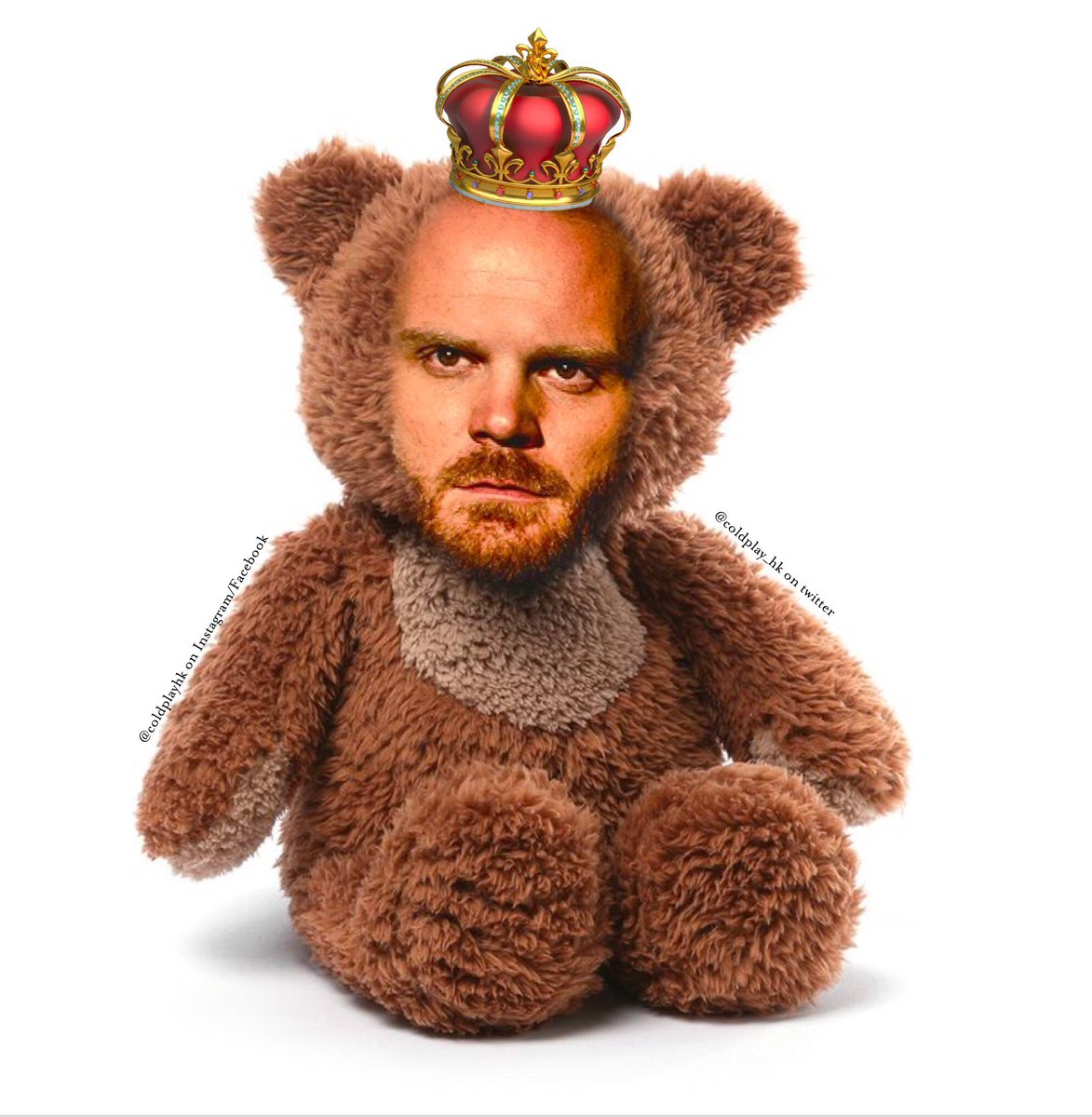 coldplay_hk's tweet photo. Willy bear ❤️❤️❤️ #coldplay #willchampion #coldplaymeme #coldplaymemes https://t.co/yozWpwqqKg