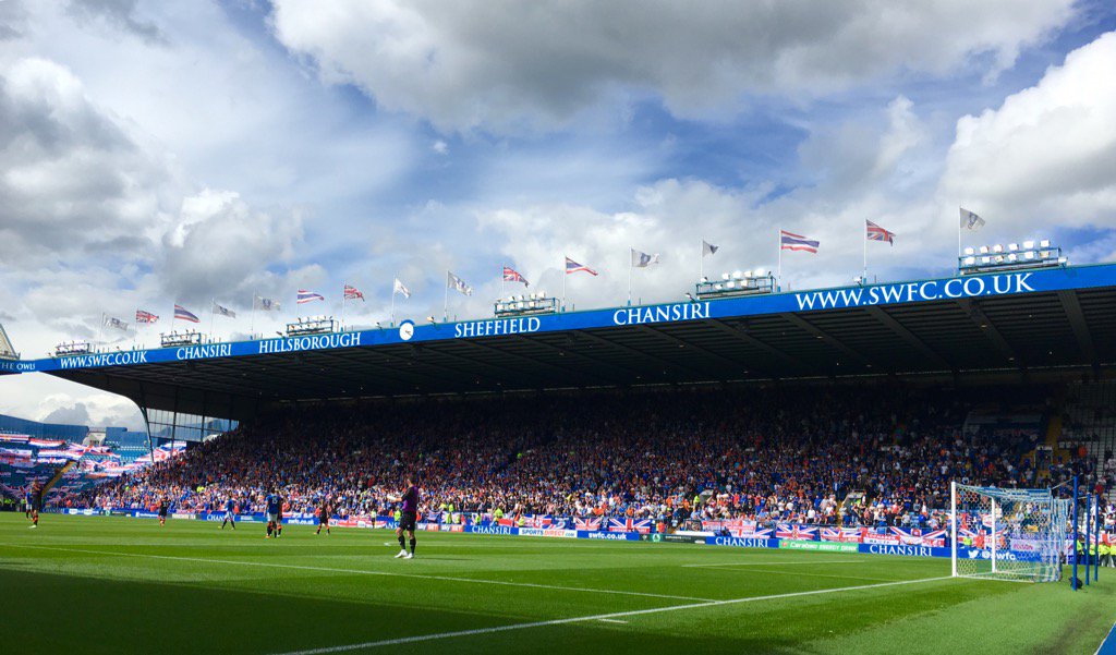 WillieVass's tweet photo. Some away crowd for a friendly at Hillsborough today. @RangersFC @swfc #longdriveback https://t.co/CHsE8yC3Us