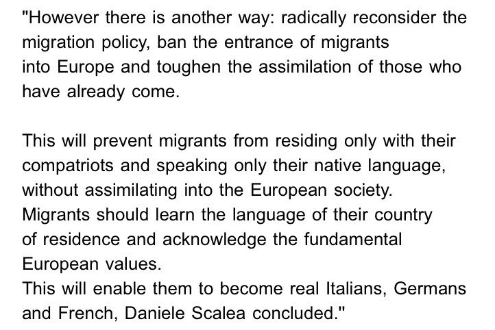 heifredi's tweet photo. @V_of_Europe This is #assimilationism, even worse than #immigrationism.
The greatest fatal danger for Europe is trying to integrate these alien peoples. https://t.co/SVYfYTwwZf