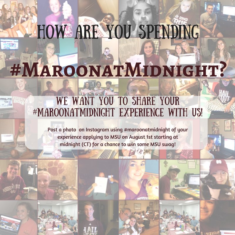 Future Bulldogs, are you ready for #MaroonAtMidnight? We can’t wait to see your photos!🐾⏰📷