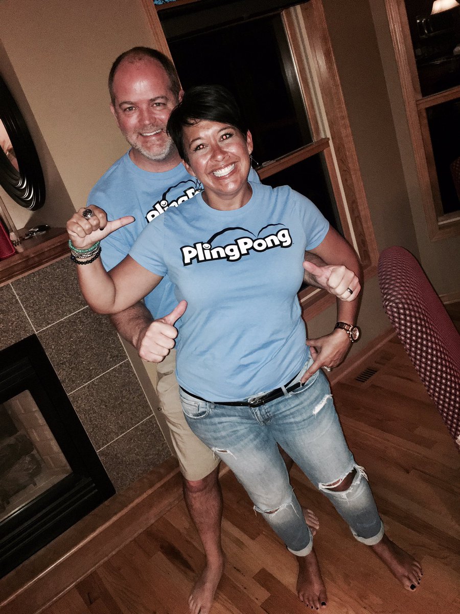 plingpong99's tweet photo. Sportin' our new PlingPong swag! #plingpong #launchweek @mikestmartin @AmyStMartin1 @buffalopuzzler https://t.co/OJzGJJyq34
