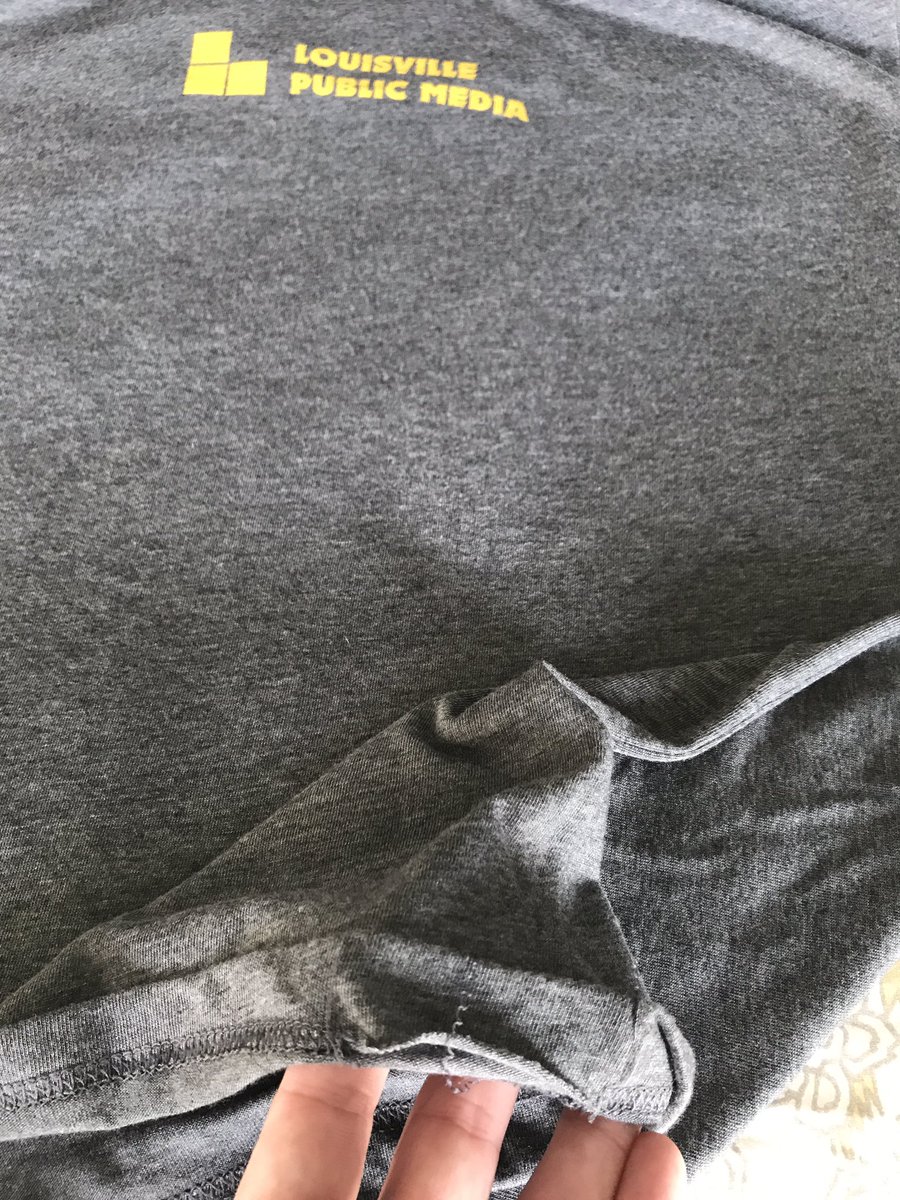 bme_'s tweet photo. @WFPK my brand new WFPK shirt is falling apart? Can you help? https://t.co/bp37rbXYLw