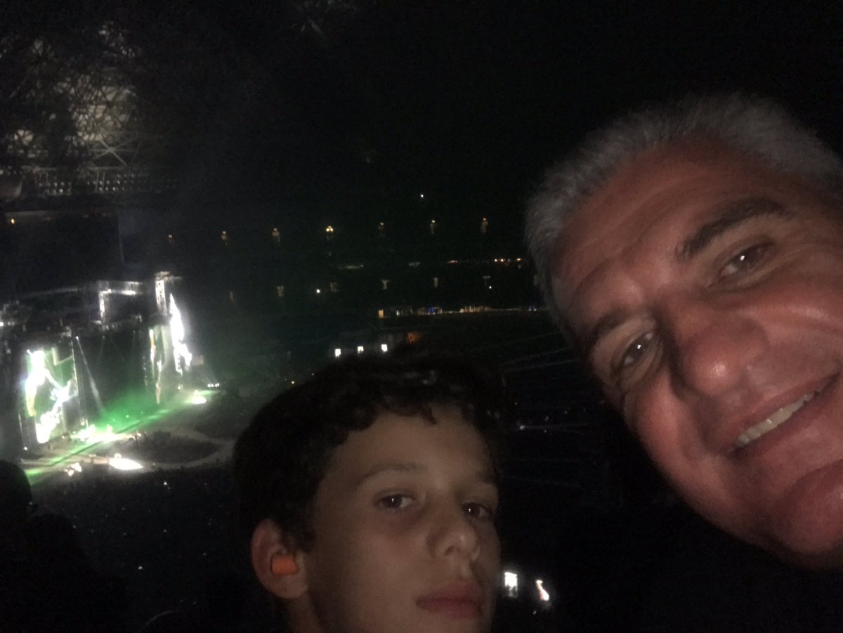 BrianAikins's tweet photo. My sons first ever concert and it's on his birthday #MetInToronto https://t.co/5Mu0nflFoI