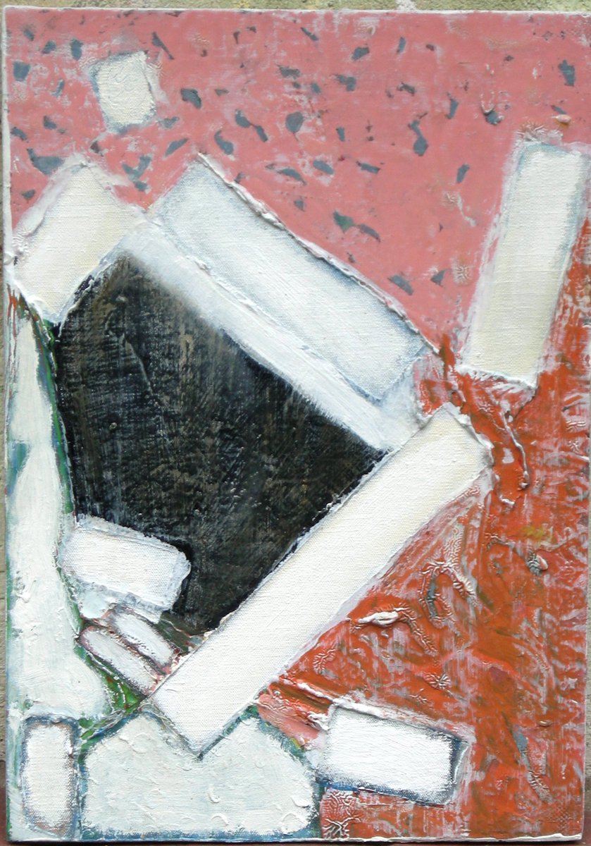 New in my shops: Traces VIII / 30 x 21 cm / mixed media on canvas over new york vintage artist board via ebbajahn.tictail.com