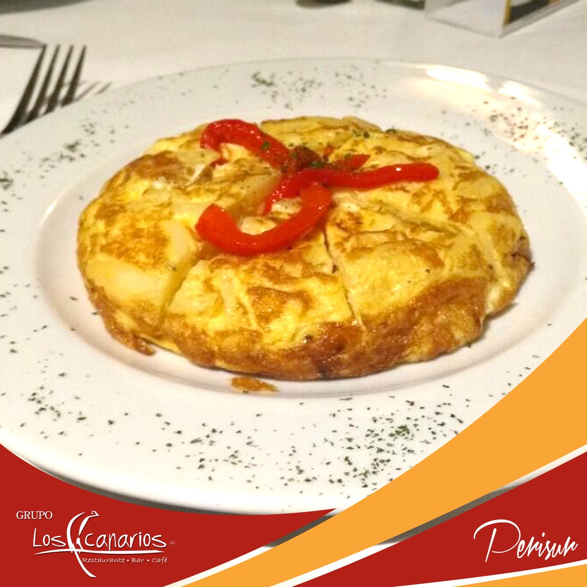LosCanariosRest's tweet photo. Deliciosa y esponjosa tortilla española de #LosCanarios. https://t.co/Bkcy9WaVua