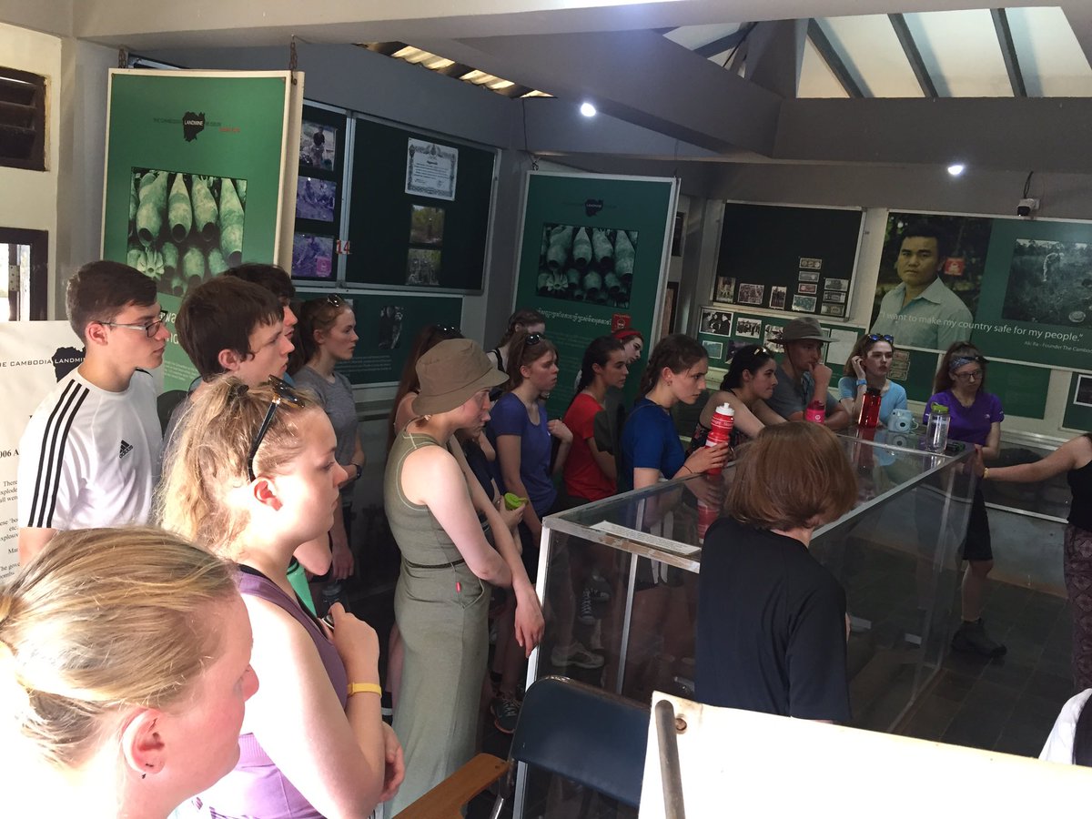 CampCambodia's tweet photo. #TeamMorn visit the land mine museum to understand the land mine dangers in the past #CampCambodia @CampsInt https://t.co/rlgUCpC6m1