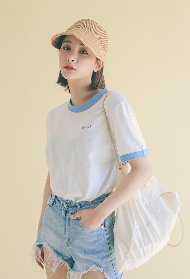 chuchuchustore's tweet photo. เสื้อยืดแขนสั้น สกรีนลาย SUMMER ตรงอก ดีเทลน่ารักๆ แบบมินิมอล ขนาดฟรีไซส์ 250฿ https://t.co/63kgYJZY9O