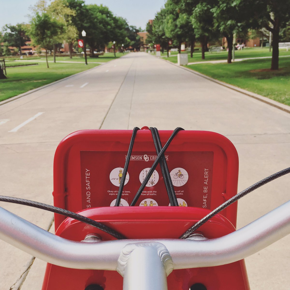 It's a beautiful morning for some Crimson Cruising! Have you been out and about this morning? #LiveYourBestLife #ActiveOU