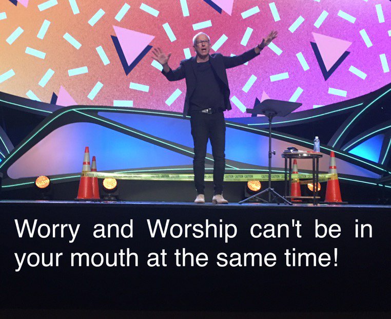 joshackworth's tweet photo. "Worship is our weapon...it's the soundtrack of the faithful!" Powerful word from @louiegiglio @jamesriver https://t.co/H4Z714A3Do