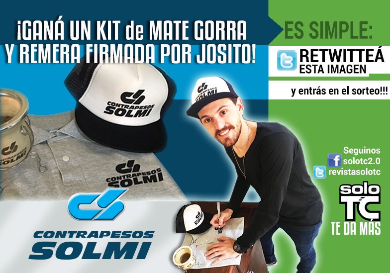 solotcOK's tweet photo. 👉 SÚPER SORTEO👈 
Dale RT y participá por el kit fan de @jositoooooo 
📅 Sorteo el jueves 3/8 https://t.co/YTH5CcV0qP