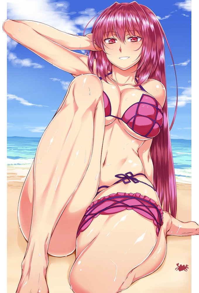 スカサハ on the Bitch...じゃないBeach
やっぱ塗り難しいなぁ 