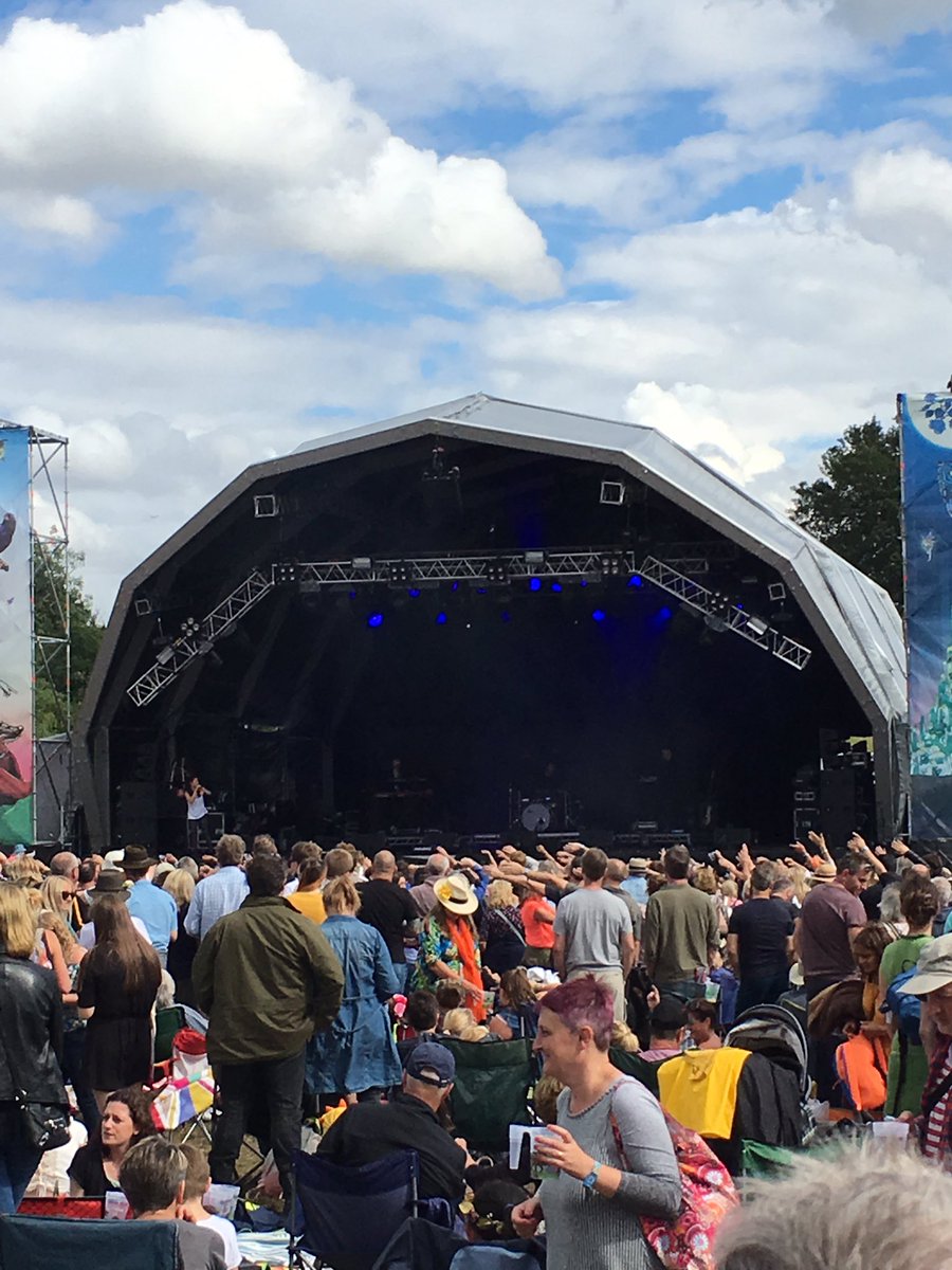 GuyHay25's tweet photo. Suns out at @StandonCalling making the most of the main stage , shame the bar drowns out the Acts #3daysrunning https://t.co/uHtCw5exjr