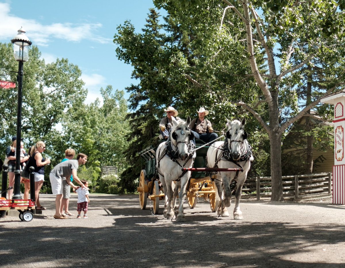 HeritageParkYYC's tweet photo. Sit back &amp; take a relaxing tour of the Park. All rides - train, midway, boat &amp; wagon are FREE with admission &amp; unlimited during your visit! https://t.co/gAc71fY129