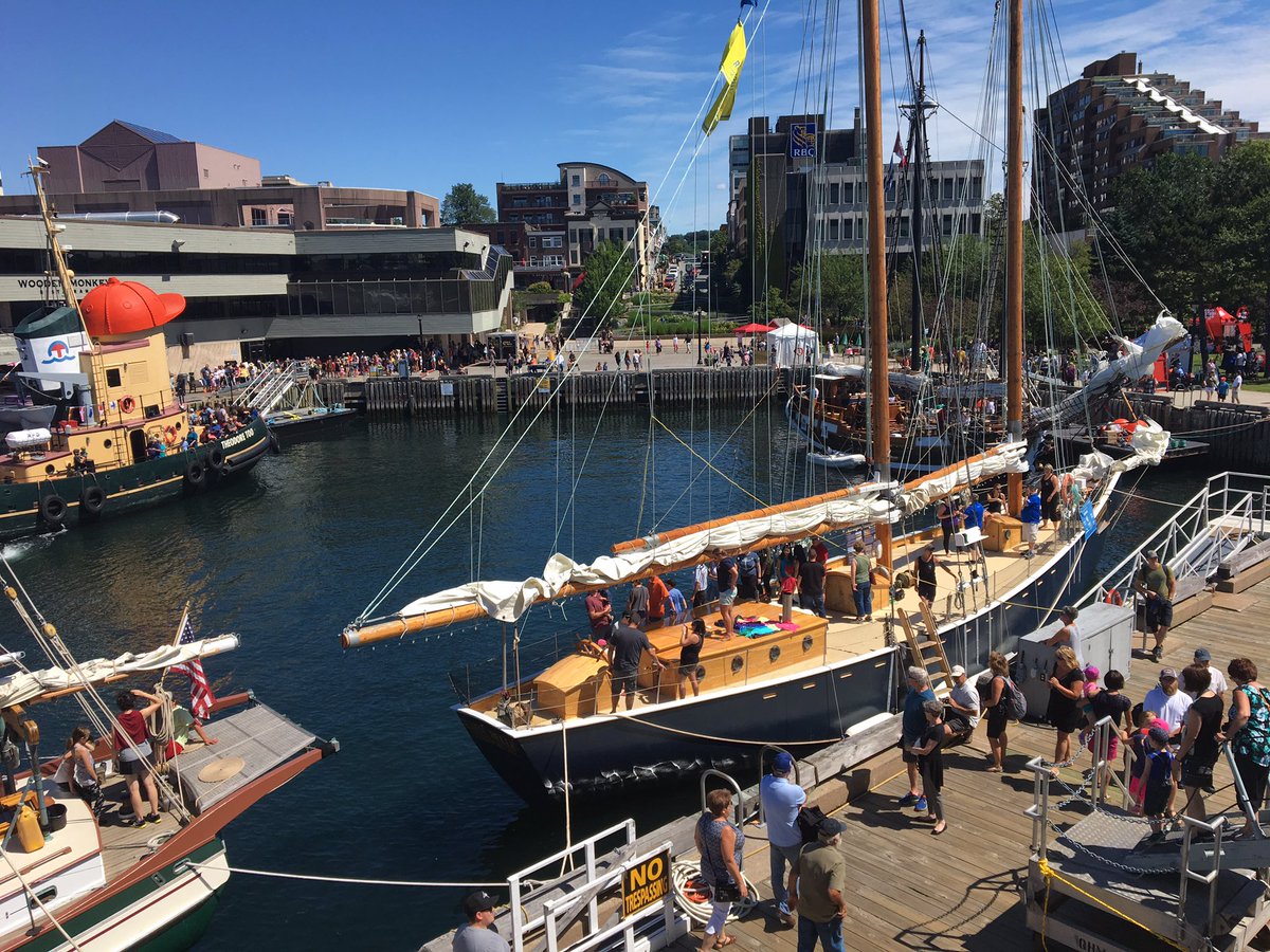 Day 2 of tall ships in <a href="/DT_Dartmouth/">Downtown Dartmouth</a> Lots of free kids stuff.