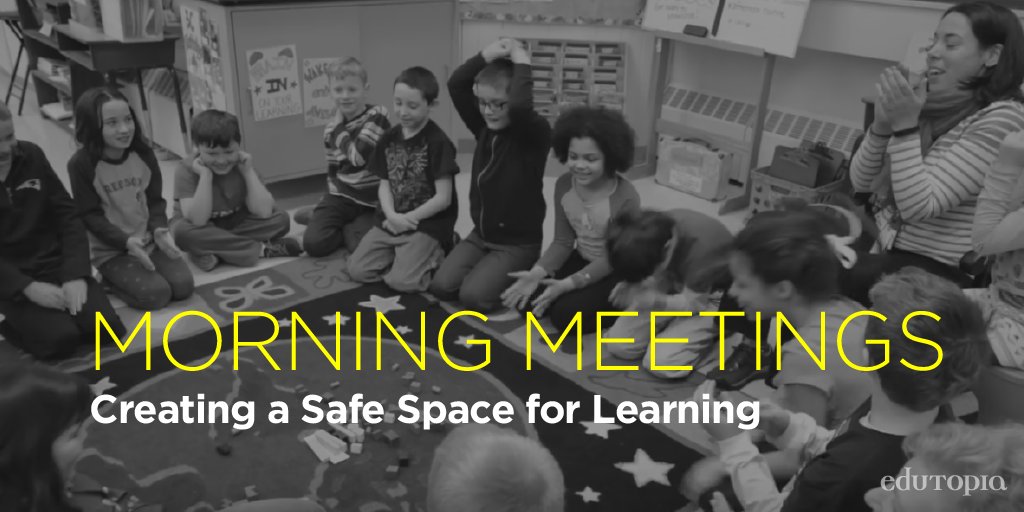 edutopia's tweet photo. How a 20-minute morning check-in can create a classroom culture of respect &amp; trust: https://t.co/eOMiZdqtu9. https://t.co/Hhzi4LsD5r