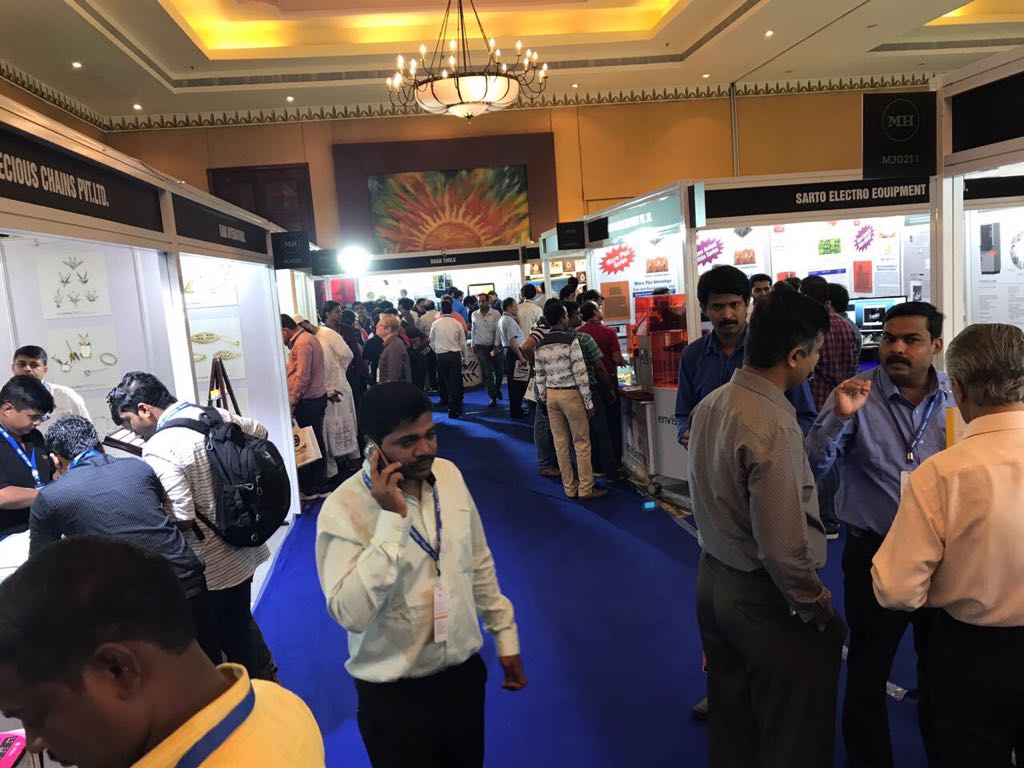 GJEPCIndia's tweet photo. Here's a glimpse of the day four at the Machinery Section of the #IIJS2017 at The Lalit Hotel, Mumbai. https://t.co/OhI2iaSsWf