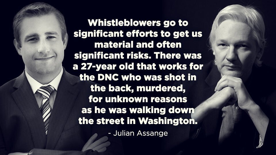 carrieksada's tweet photo. #SundayMorning
'Whistleblowers go to significant efforts to get us material & often significant risks.'
- Assange
His name was #SethRich https://t.co/ysYiOonHS5
