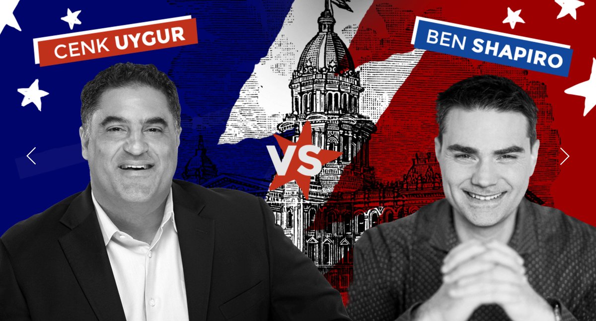 realDailyWire's tweet photo. Get ready for the big debate between @benshapiro and @cenkuygur tonight at @Politicon!

Buy your tickets here => https://t.co/P4TLrEjkdA https://t.co/5WYHU6kurb