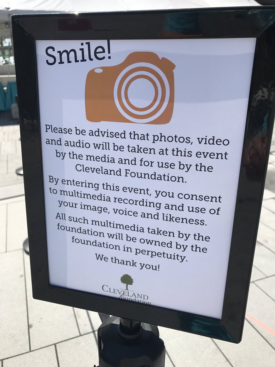 CleveFoundation's tweet photo. Smile! Here's the multimedia consent for #CommomGroundCLE today... https://t.co/TCAWeDFBTf