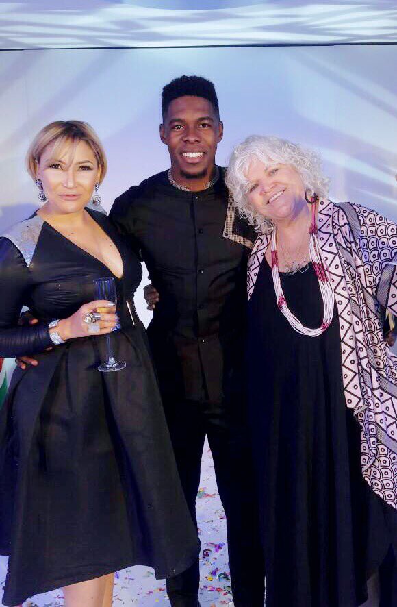 LuisMunana's tweet photo. Too much talent in one picture. It was a pleasure working with you ladies ! @lizeehlers @DStvNamibia #LookHowFarWeveCome #MCN25 https://t.co/EYbPfgDkxa