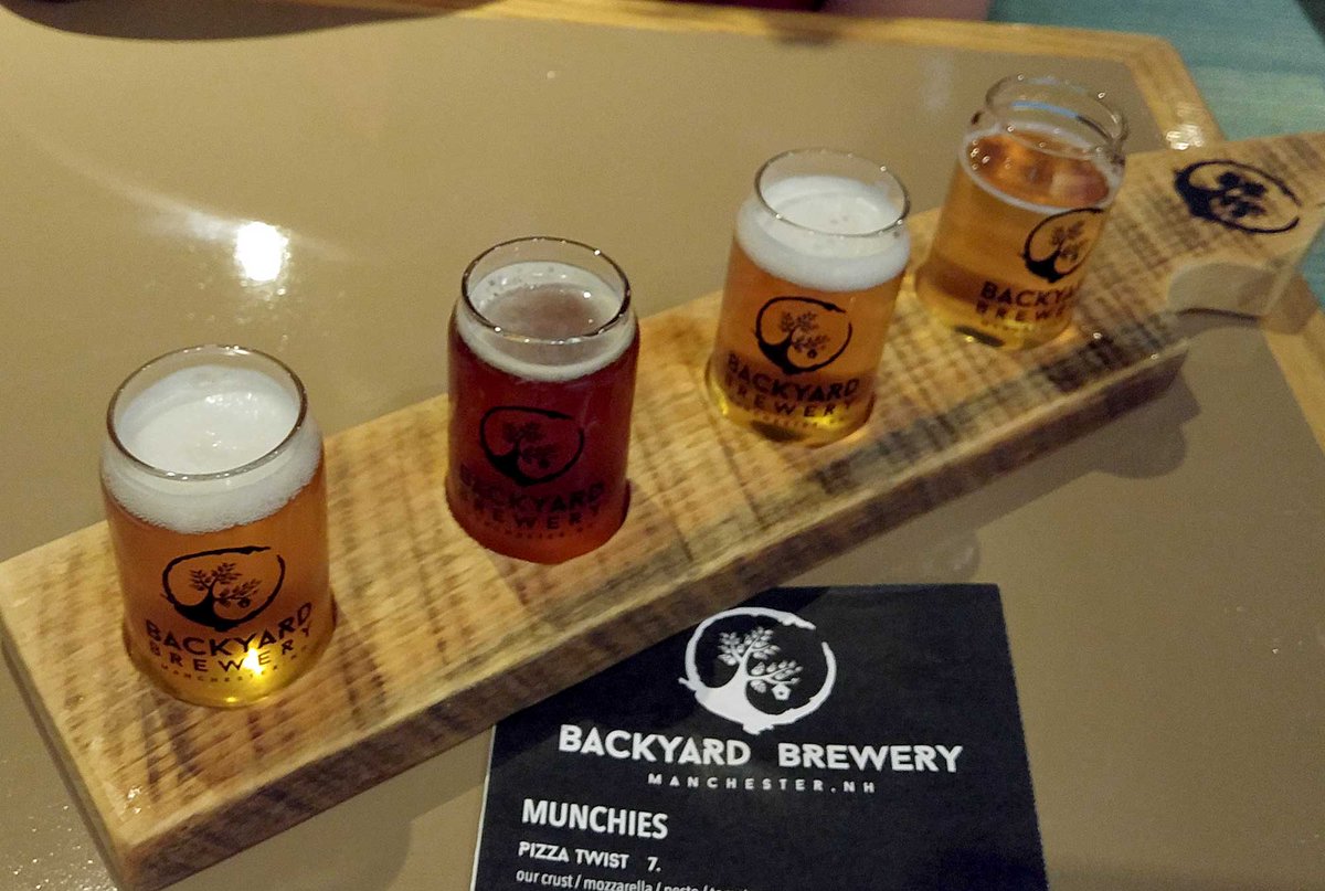 Cohas_Co's tweet photo. Our Search for #chalkboard #chalkart landed us close to #home at the #grandopening of @BackyardbrewNH #flights #brewpub #Refinery43 artwork https://t.co/VKy4Y9dZVk