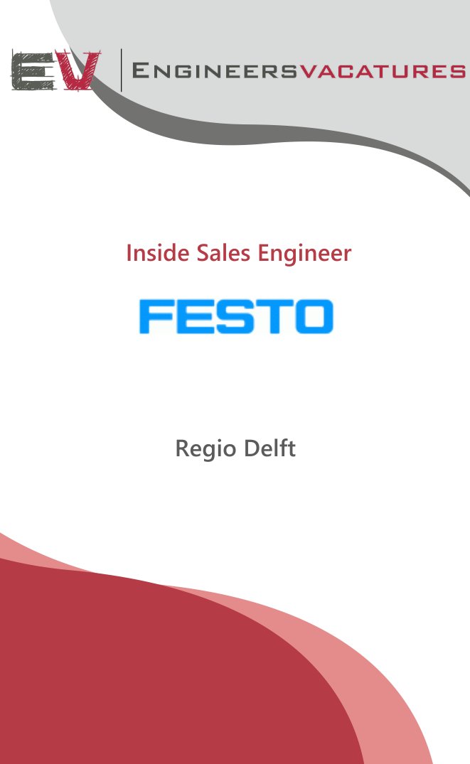 Engineersvacatu's tweet photo. Inside Sales Engineer regio Delft: https://t.co/HQfuPCGpjU https://t.co/xsVaFi57YM