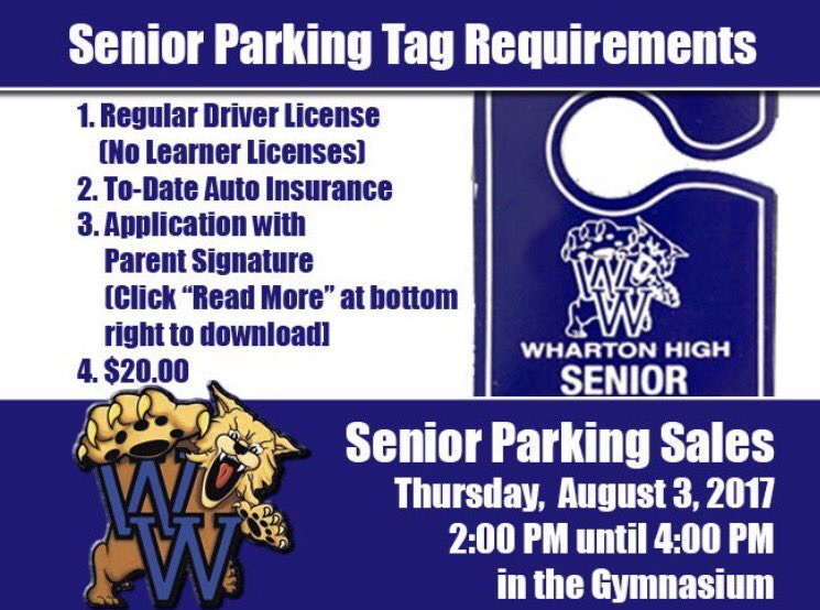 whs_co2018's tweet photo. ‼️IF YOU WANT TO BUY YOUR PARKING PASS ON SENIOR DAY YOU MUST HAVE ALL OF THESE WITH YOU‼️ https://t.co/M9EuLsHBYh