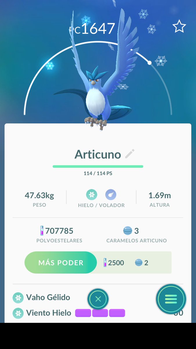 PokemonMDQ77's tweet photo. finalmente...  #PokemonGO #Articuno https://t.co/SSM1P0iYHU