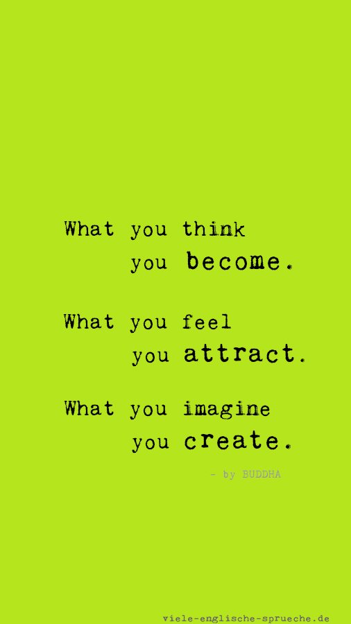 What U Think U Become What U Feel U Attract What U Imagine