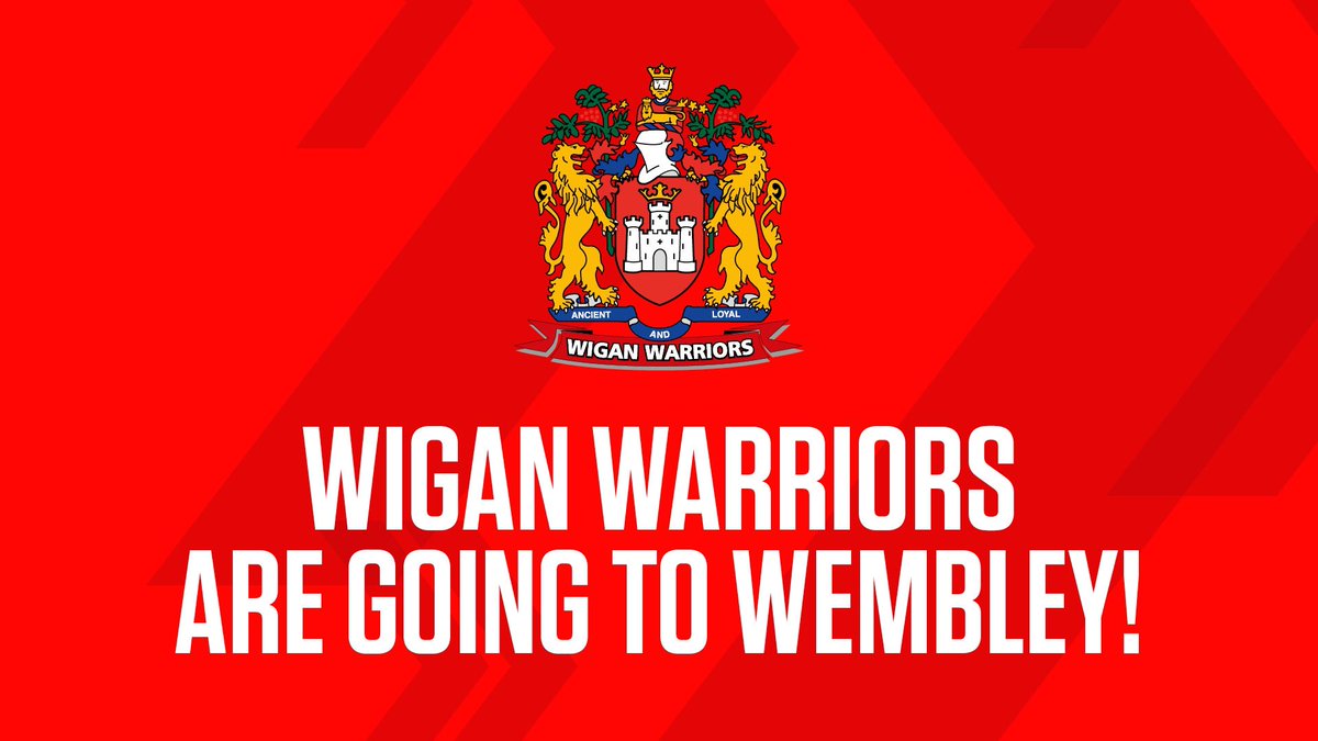 wembleystadium's tweet image. Well played @WiganWarriorsRL 👏 Congratulations on reaching the @TheChallengeCup Final, see you soon 👋