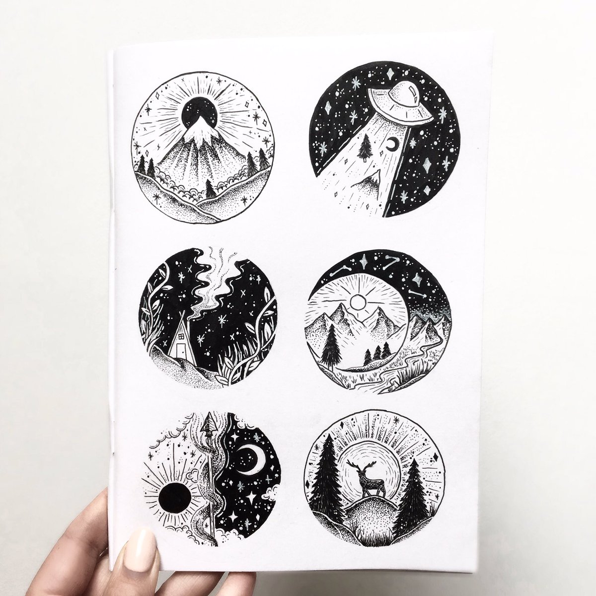 jill_islay's tweet photo. ⚫️ circle time ⚫️ #blackwork #illustration #circles https://t.co/4MJ4s4ZaNr