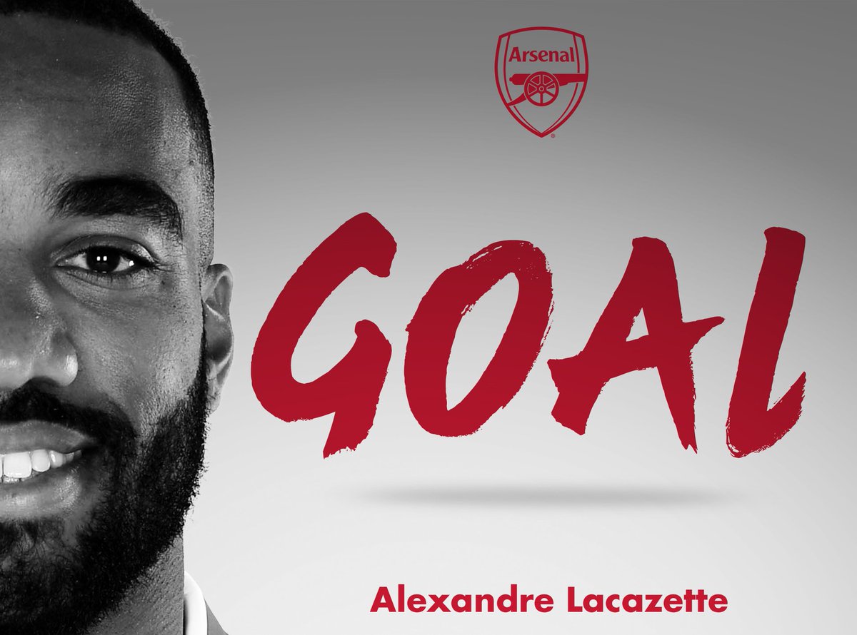 Arsenal's tweet photo. YES ALEX! 😄

@LacazetteAlex gets off the mark at Emirates Stadium with a cool finish

#AFCvSEV 🔴 1-1 ⚫ (62) https://t.co/Q0cL6SFXQM