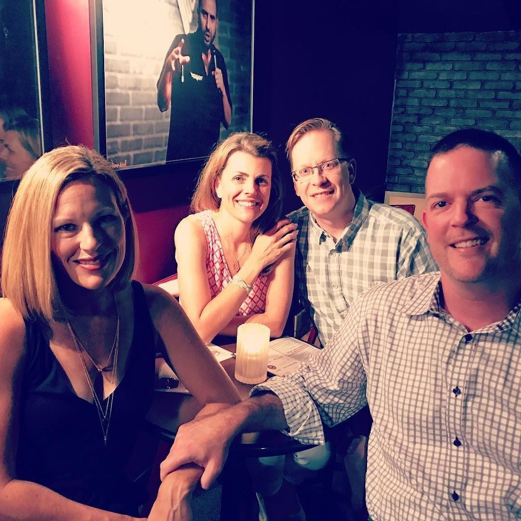 jforsythe23's tweet photo. Fun night @dcimprov celebrating Jeanne's bday with cocktails and laughter. #BlueShow https://t.co/wcJFggKYbM