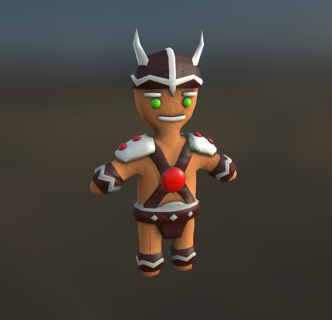 andyman404's tweet image. A tasty gingerbread warrior for #cherryjam, ready for the Dungeon of Deadly Desserts. #gamedevnetwork #indiedevhour #screenshotsaturday