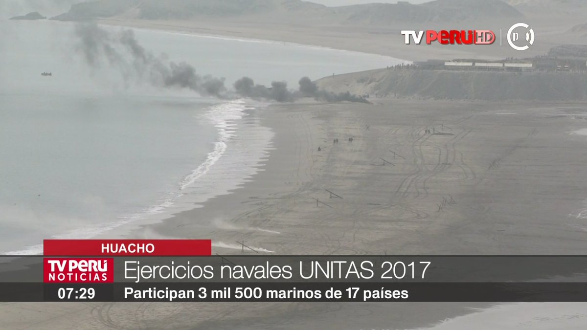 noticias_tvperu's tweet photo. Huacho: 3 mil 500 marinos de 17 países participan en ejercicios navales #UNITAS2017 ►https://t.co/XkoR3yVHCK #TVPerúInforma https://t.co/25F1ExmMMp