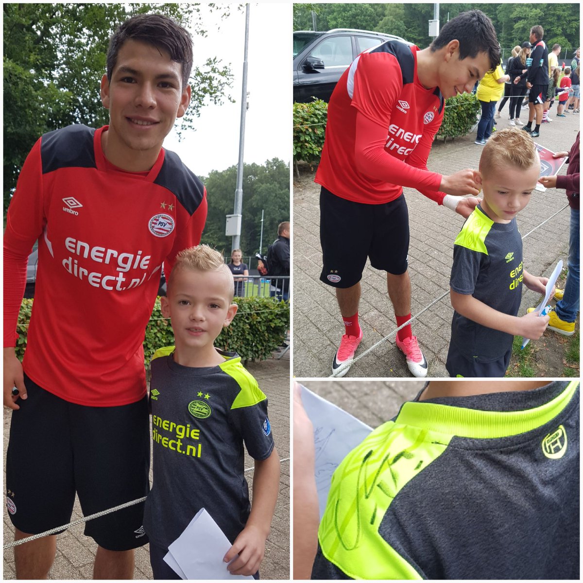 angelle1014's tweet photo. Een gelukkig kind, dankjewel Lozano #psvtraining #handtekeningen #psv @PSV @HirvingLozano70 https://t.co/rR04eSfb8s