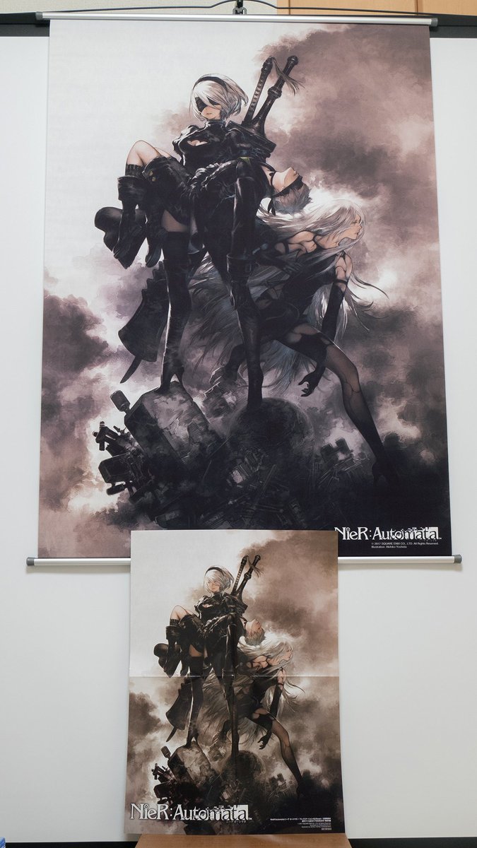 最安値に挑戦! NieR:Automata ウォールスクロール ポスター □未開封