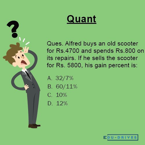 Edu_Drives's tweet photo. #edudrives #ssccgl2017 #sscstudycontent #studymaterialforSSC #bankpo #bankcoaching #ibpspo #quantitativeaptitude #aptitude #maths #questions https://t.co/CeAnwzkDEq