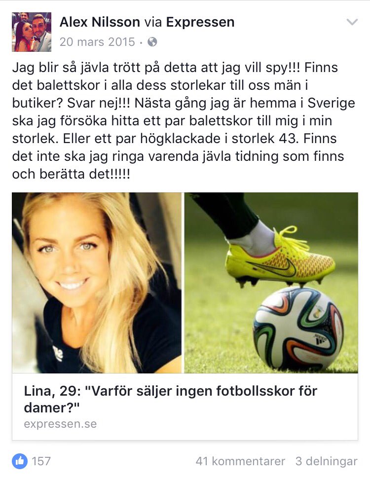 Lorensborg's tweet photo. hade Alex tränat lika mycket som han gnäller på damfotboll hade han varit landslagsspelare idag 🏆 https://t.co/3pVCvsJ7ne