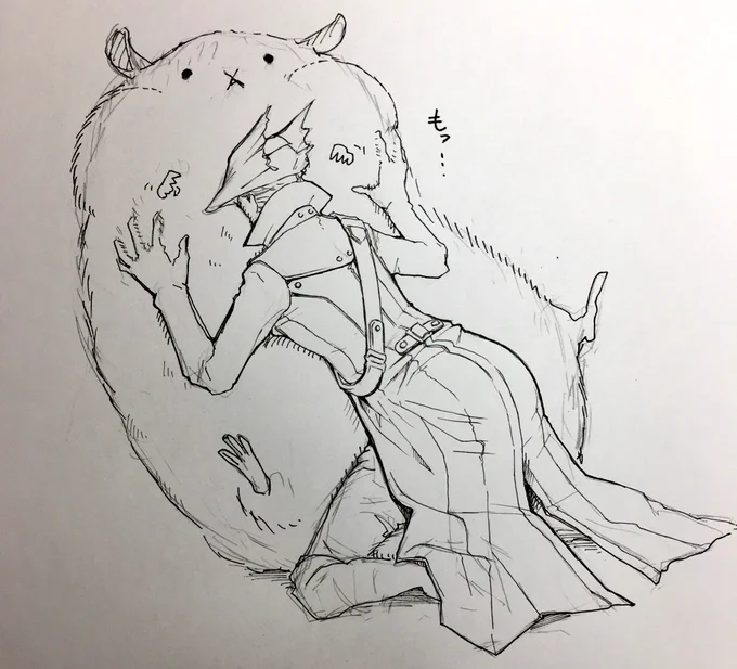 狩人の尻をどうしても描きたくて、ハムスターも描いた。 