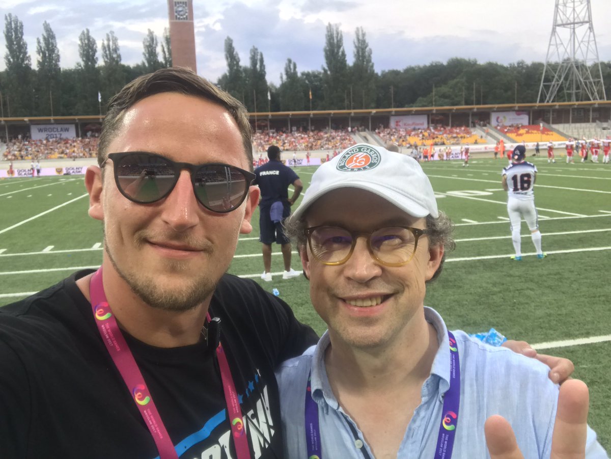 pantherswroclaw's tweet photo. @Polsport z @mlatos13 na #POLvsFRA 🏈 https://t.co/ee8K0XuG4s