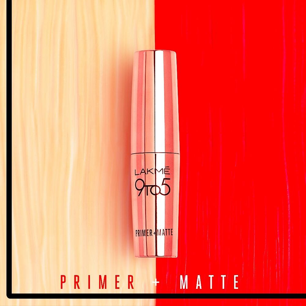 ILoveLakme's tweet photo. Get an in-built primer & a perfect matte finish with Lakmé 9to5 Primer+Matte Lipstick #primerplusmatte #itsallaboutthebase #12hoursnonstopme https://t.co/Z6cCcrqA12