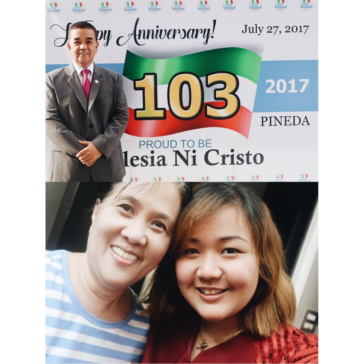 marlalaaaa's tweet photo. Mid Year Thanksgiving 2017. Happy 103rd Anniversary po ❤️🌹 #iglesianicristo #atg2017 #mytg2017 #INC103 7•23•17 https://t.co/jksamgbARV