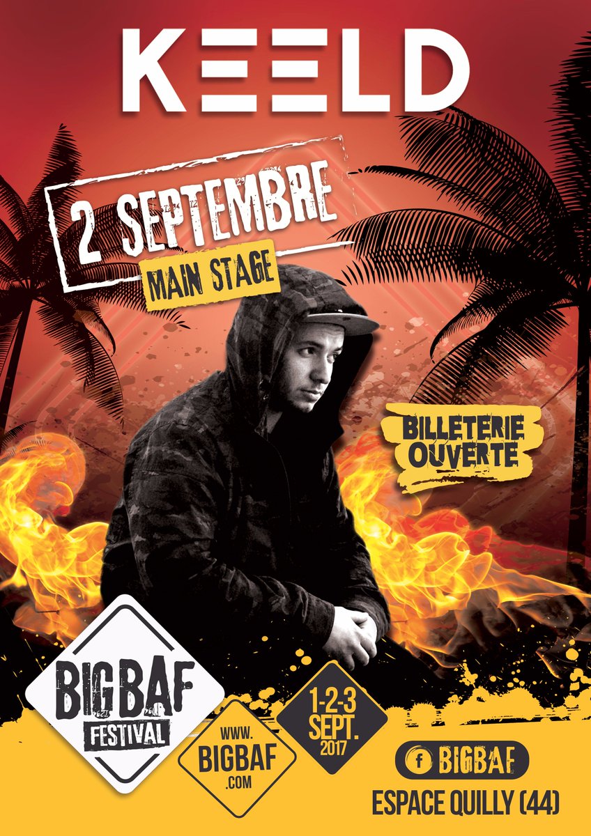 FestivalBigBaf's tweet photo. please call 911 or 112 in Europe #Keeld - talented French DJ is gonna put fire at the mainstage on the #Bigbaf2017 🔥 https://t.co/gNi3IBmZHP https://t.co/WhxJgisVmP