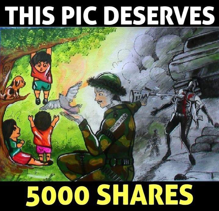 sagar7777parekh's tweet photo. #AwesomeCreativity !! #IndianArmy !! #Shares !! https://t.co/IMFdEDqB8e