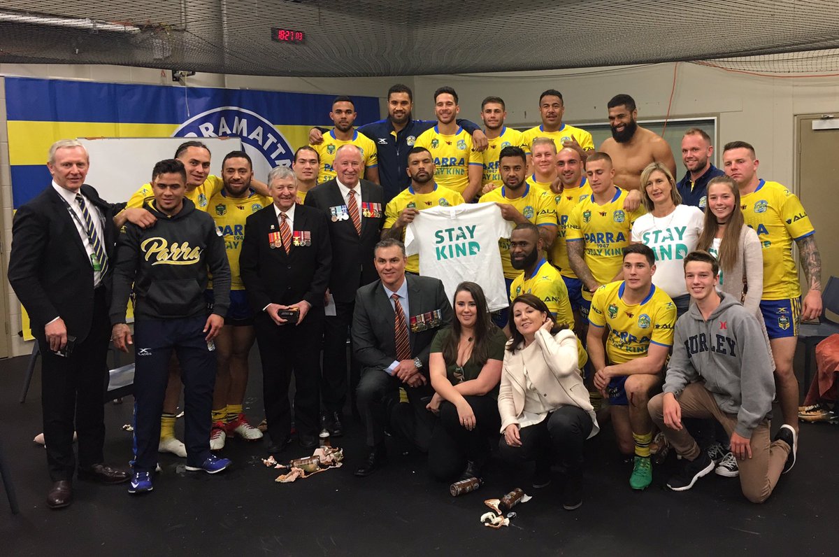 staykindmovemnt's tweet photo. Thanks to everyone who showed their support to #StayKind today. #nrltigerseels https://t.co/cG7du0ThF3