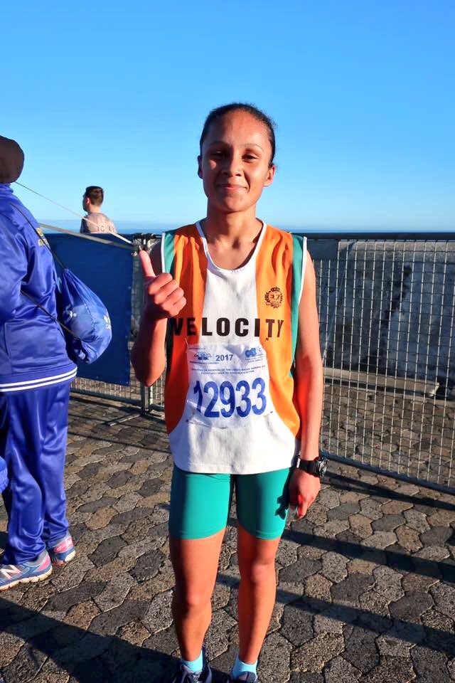 CTRunningFest's tweet photo. First woman in the 21km at #CTFoR2017 was Lee-Shay Willemse in a time of 1.25.21 from Velocity. https://t.co/lyPriHfzDf
